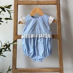 Blue Striped Kids Casual Dress